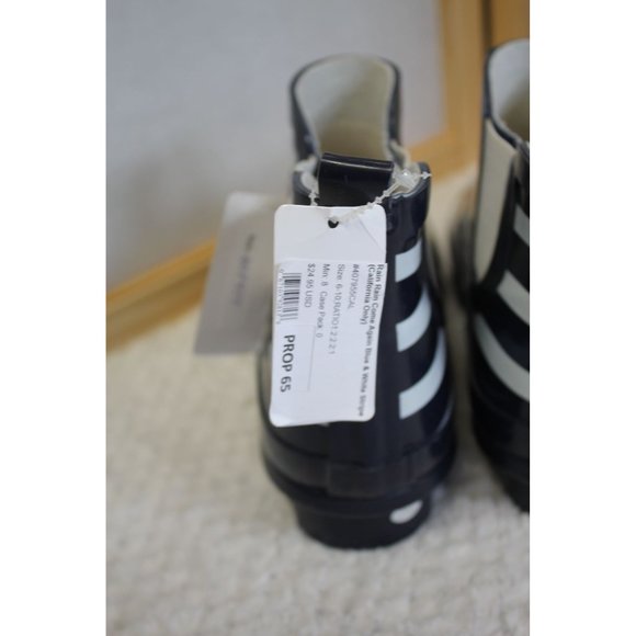 Kids Rain boots Size 5 Navy and white striped - Picture 5 of 11